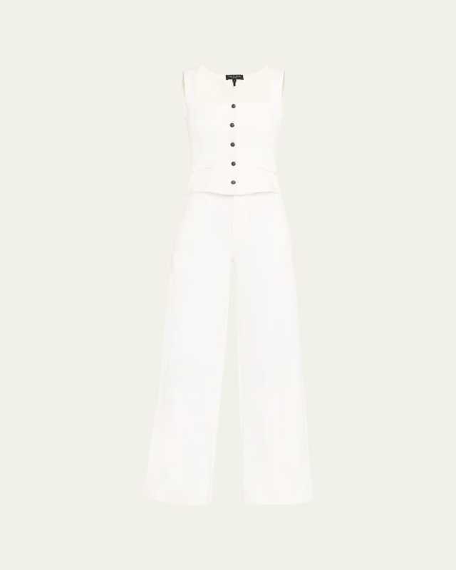Marianna Wide-Leg Ponte Jumpsuit